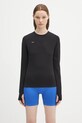 Tričko s dlhým rukávom Pangaia Cotton-Stretch Long-Sleeved Top potlač čierna 10002429