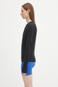 Tričko s dlhým rukávom Pangaia Cotton-Stretch Long-Sleeved Top 10002429 čierna SS25