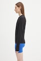 Majica z dolgimi rokavi Pangaia Cotton-Stretch Long-Sleeved Top 10002429 črna SS25
