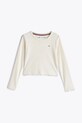 Tommy Hilfiger longsleeve copii KG0KG08299.104.122.PPYA bej SS25