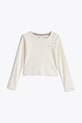 Detské tričko s dlhým rukávom Tommy Hilfiger KG0KG08299.104.122.PPYA béžová SS25