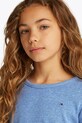 Detské tričko s dlhým rukávom Tommy Hilfiger modrá KG0KG08299.104.122.PPYA