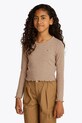 Tommy Hilfiger longsleeve copii uni maro KG0KG08299.104.122.PPYA