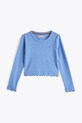 Tommy Hilfiger longsleeve copii KG0KG08299.128.176.PPYA albastru SS25