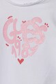 Бавовняний лонгслів для немовлят Guess A5RI01.K6YW4.PPYA білий SS25