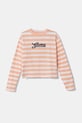 Guess longsleeve dziecięcy J5RI08.K9NE4.PPYA pomarańczowy SS25