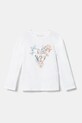 Дитячий лонгслів Guess з еластаном білий K5RI08.K6YW4.PPYA