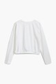 Fete Desigual longsleeve din bumbac pentru copii 25SGTK13 alb