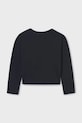 Mayoral longsleeve din bumbac pentru copii 6031.8A.Junior.PPYA negru SS25