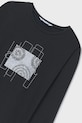 Fete Mayoral longsleeve din bumbac pentru copii 6031.8A.Junior.PPYA negru