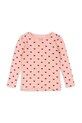 Konges Sløjd longsleeve din bumbac pentru copii MINNIE BLOUSE GOTS cu modele roz KS102583