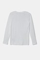United Colors of Benetton longsleeve din bumbac pentru copii 3I9WC10MY.G.Seasonal alb SS25