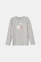 Dječja pamučna majica dugih rukava United Colors of Benetton pamuk siva 3I9WC10MY.G.Seasonal