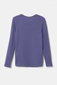 Дитячий бавовняний лонгслів United Colors of Benetton 3I9WC10MY.G.Seasonal фіолетовий SS25