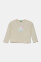 United Colors of Benetton longsleeve din bumbac pentru copii print bej 3I1XG10IL.P.Seasonal
