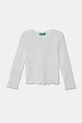 United Colors of Benetton longsleeve bebelusi uni alb 3F1AG10I0.P.Seasonal