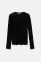 United Colors of Benetton maglietta a maniche lunghe per bambini tessuto elasticizzato nero 3F1AC10N1.G.Seasonal