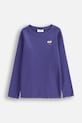 Detské tričko s dlhým rukávom Coccodrillo s elastanom fialová WC5143104CGK