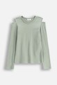 Coccodrillo longsleeve copii rotund verde WC5143103DGJ