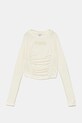 Pinko longsleeve copii imprimeu bej KFTS008.0.JV016