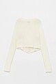 Pinko longsleeve copii KFTS008.0.JV016 bej SS25