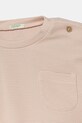 Lány United Colors of Benetton baba pamut hosszú ujjú 3X3MA105Y.G.W.Seasonal rózsaszín