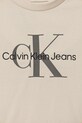 Хлопчик Дитячий лонгслів Calvin Klein Jeans IN0IN00005.PPYA бежевий