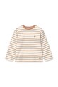 Liewood longsleeve din bumbac pentru copii Tyler Stripe Longsleeve T-shirt cu modele portocaliu LW19811