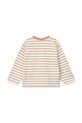 Liewood longsleeve din bumbac pentru copii Tyler Stripe Longsleeve T-shirt LW19811 portocaliu SS25