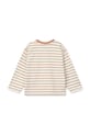 Liewood longsleeve bawełniany dziecięcy Tyler Stripe Longsleeve T-shirt LW19811 pomarańczowy SS25