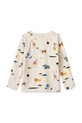 Liewood longsleeve de baie pentru copii Noah Printed Longsleeve Swim Tee LW19977 bej SS25