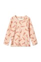 Liewood gyerek hosszúujjú fürdőruha felső Noah Printed Longsleeve Swim Tee mintás narancssárga LW19977