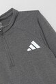 Dětské tričko s dlouhým rukávem adidas šedá JJ5049