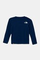 The North Face longsleeve copii TEEN EASY LS TEE NF0A89J2D1R1 bleumarin SS25