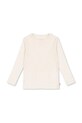Дитячий бавовняний лонгслів Konges Sløjd MINNA BLOUSE GOTS бавовна бежевий KS102814