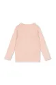 Konges Sløjd longsleeve bawełniany dziecięcy MINNA BLOUSE GOTS KS102814 różowy SS25