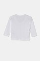 Detská bavlnená košeľa s dlhým rukávom United Colors of Benetton 3I1XG10HS.P.Seasonal biela SS25
