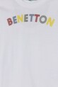 Chlapec Detská bavlnená košeľa s dlhým rukávom United Colors of Benetton 3I1XG10HS.P.Seasonal biela