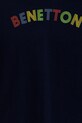 Băieți United Colors of Benetton longsleeve din bumbac pentru copii 3I1XG10HS.P.Seasonal bleumarin