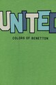 Băieți United Colors of Benetton longsleeve din bumbac pentru copii 3I1XG10HS.P.Seasonal verde