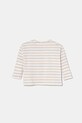Дитячий бавовняний лонгслів United Colors of Benetton 3H12A1064.W.Seasonal бежевий SS25
