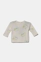 Дитячий бавовняний лонгслів United Colors of Benetton 3H12A1064.W.Seasonal бежевий SS25