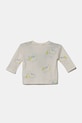 United Colors of Benetton longsleeve din bumbac pentru copii 3H12A1064.W.Seasonal bej SS25