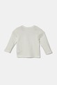 United Colors of Benetton longsleeve din bumbac pentru bebeluși 3I9WA1063.W.Seasonal alb SS25