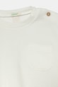 BIMBA United Colors of Benetton longsleeve in cotone noenati 3X3MA105Y.W.Seasonal bianco