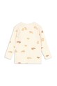 Дитячий бавовняний лонгслів Konges Sløjd MINNIE BLOUSE GOTS KS103558 бежевий SS25