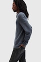 Îmbrăcăminte AllSaints pulover din amestec de lana STATTEN M038KA albastru