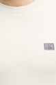 Бавовняний лонгслів Calvin Klein Jeans J30J327117 бежевий