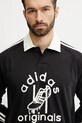 Tričko s dlhým rukávom adidas Originals RUGBY čierna JD1091