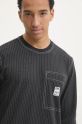 adidas Originals longsleeve din bumbac Wabash negru JP4479